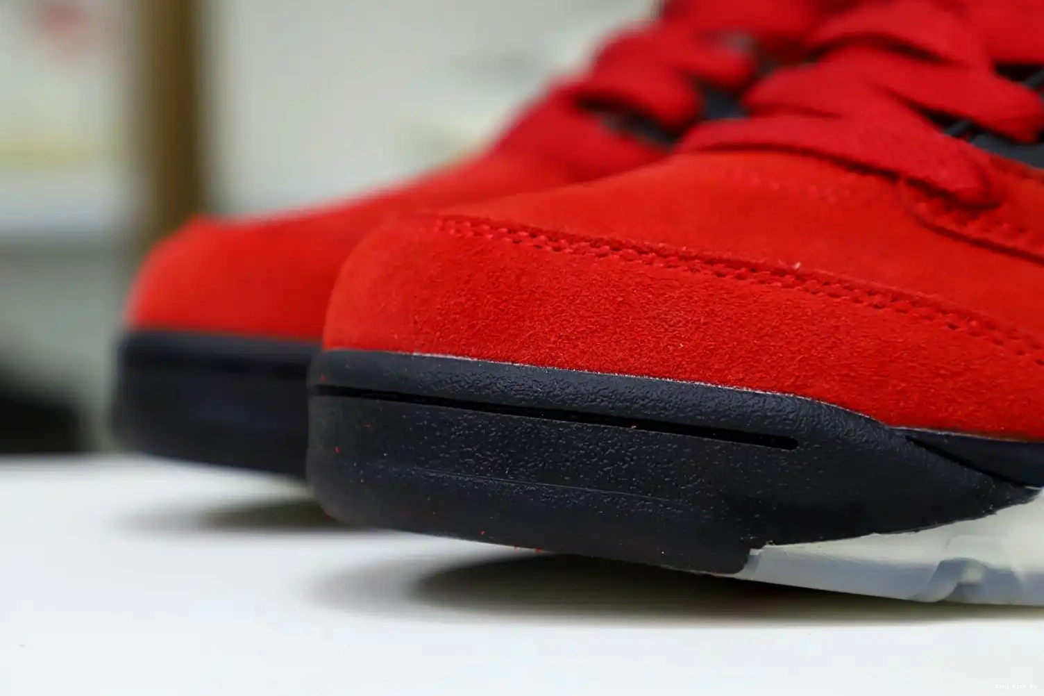 RAGING RETRO RED JORDAN AIR Kimikick SUEDE 5 BULL 0510